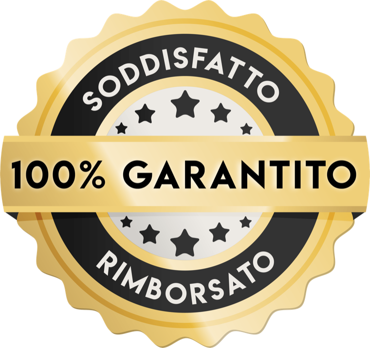 Garanzia: soddisfatto o rimborsato, 100% garantito